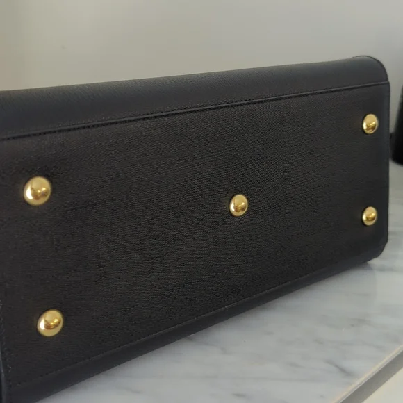 Authentic Saint Laurent ysl black shoulder and top handle bag - Picture 6 of 12